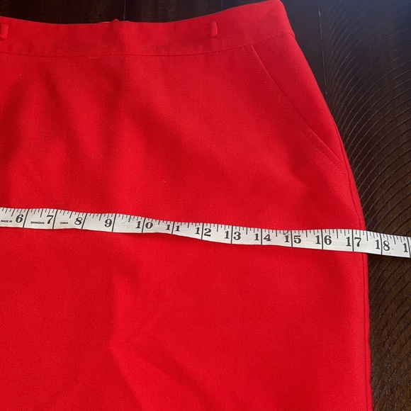 Trina Turk Red Pencil Skirt - Picture 9 of 11